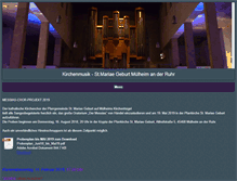 Tablet Screenshot of musik-mariae-geburt.com